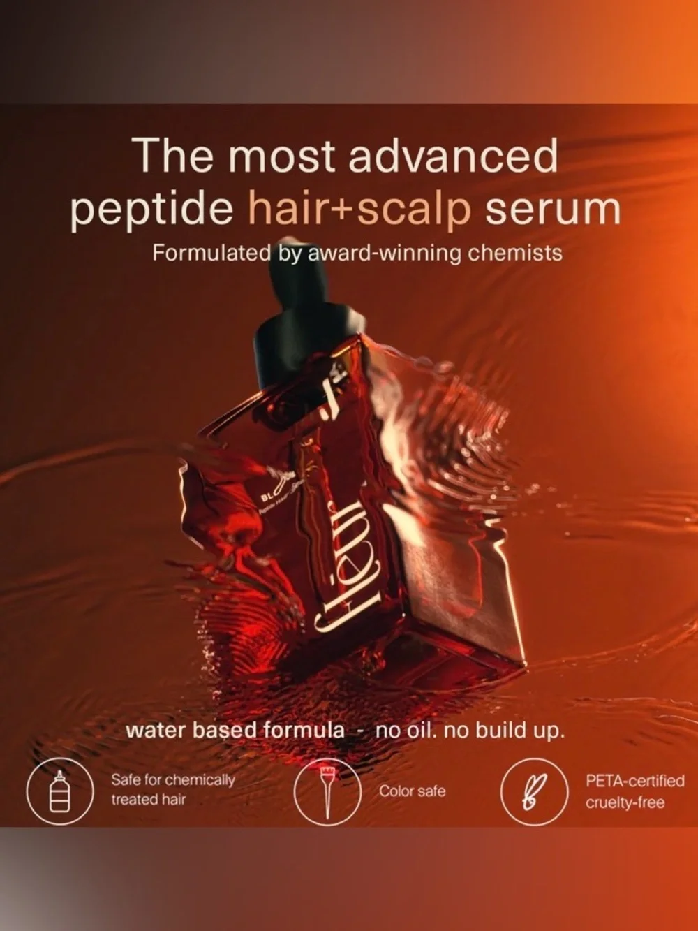 NWT Fléur Bloom Peptide Hair Serum, 3 Month Supply